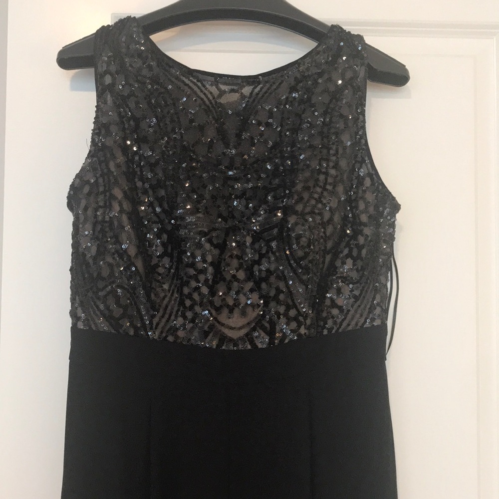 Black beaded jumpsuit